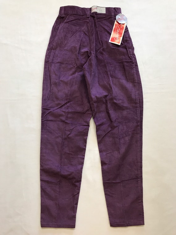 KIDS 1980s Lee Casuals Purple Corduroy Pants Miss… - image 4