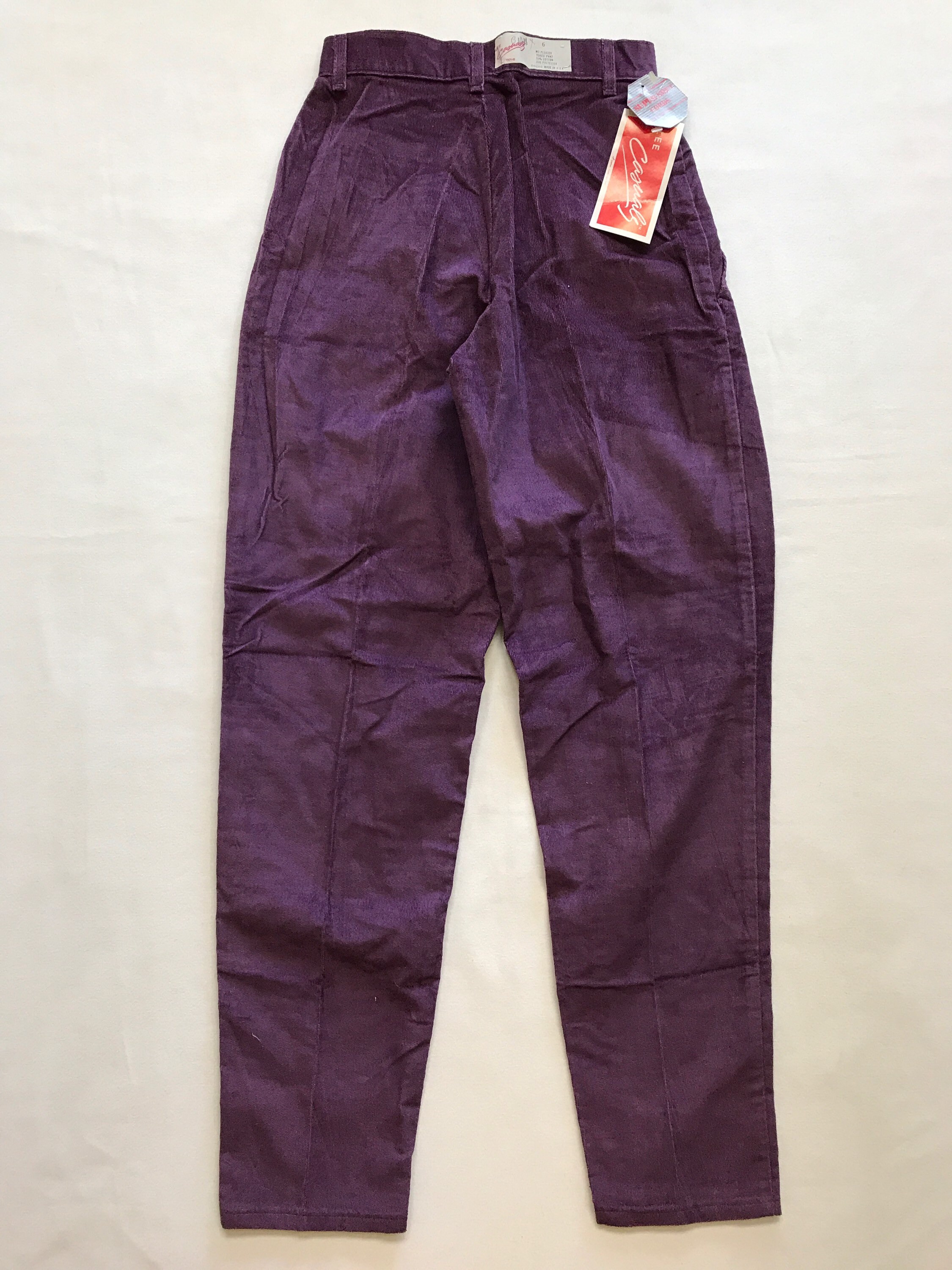 1980s Lee Casuals Purple Corduroy Pants Misses Teens Size 6 | Etsy