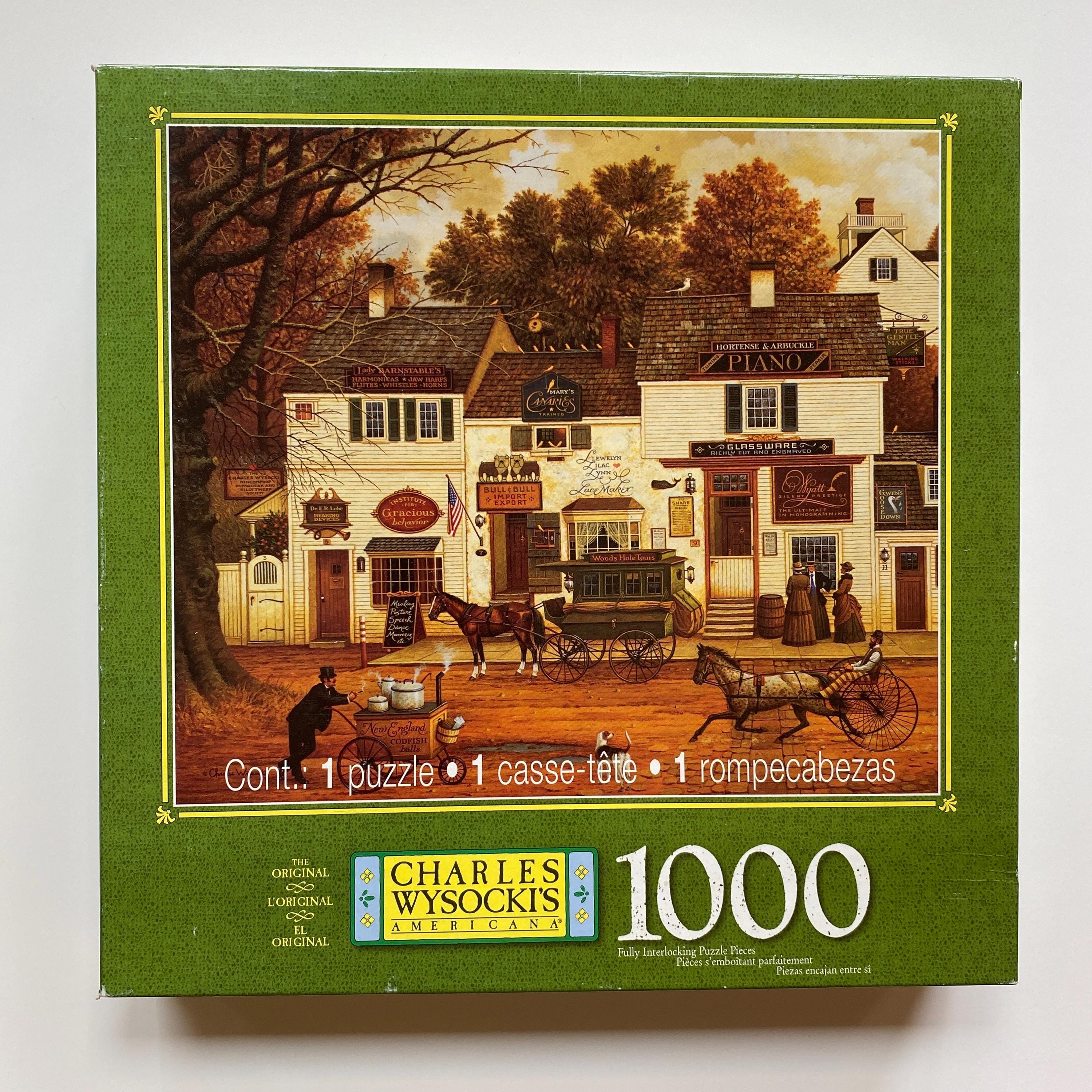 チャールズワイソッキー オールドバックスカウンティ 2040ピース 新品 Rare Charles Wysocki Puzzle - Etsy