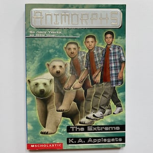 SALE 90s Animorphs Chapter Book for Kids and Teens Children Reading The Extreme Book 25 Scholastic Novel