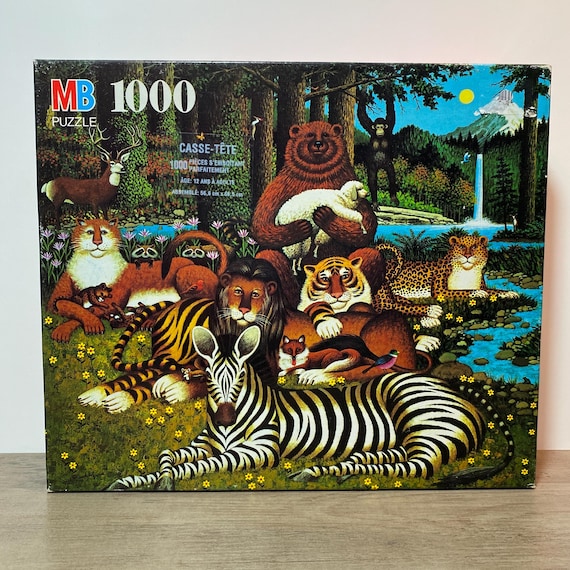 Charles Wysocki Jigsaw Puzzle Jungle Friends Made in USA 1000
