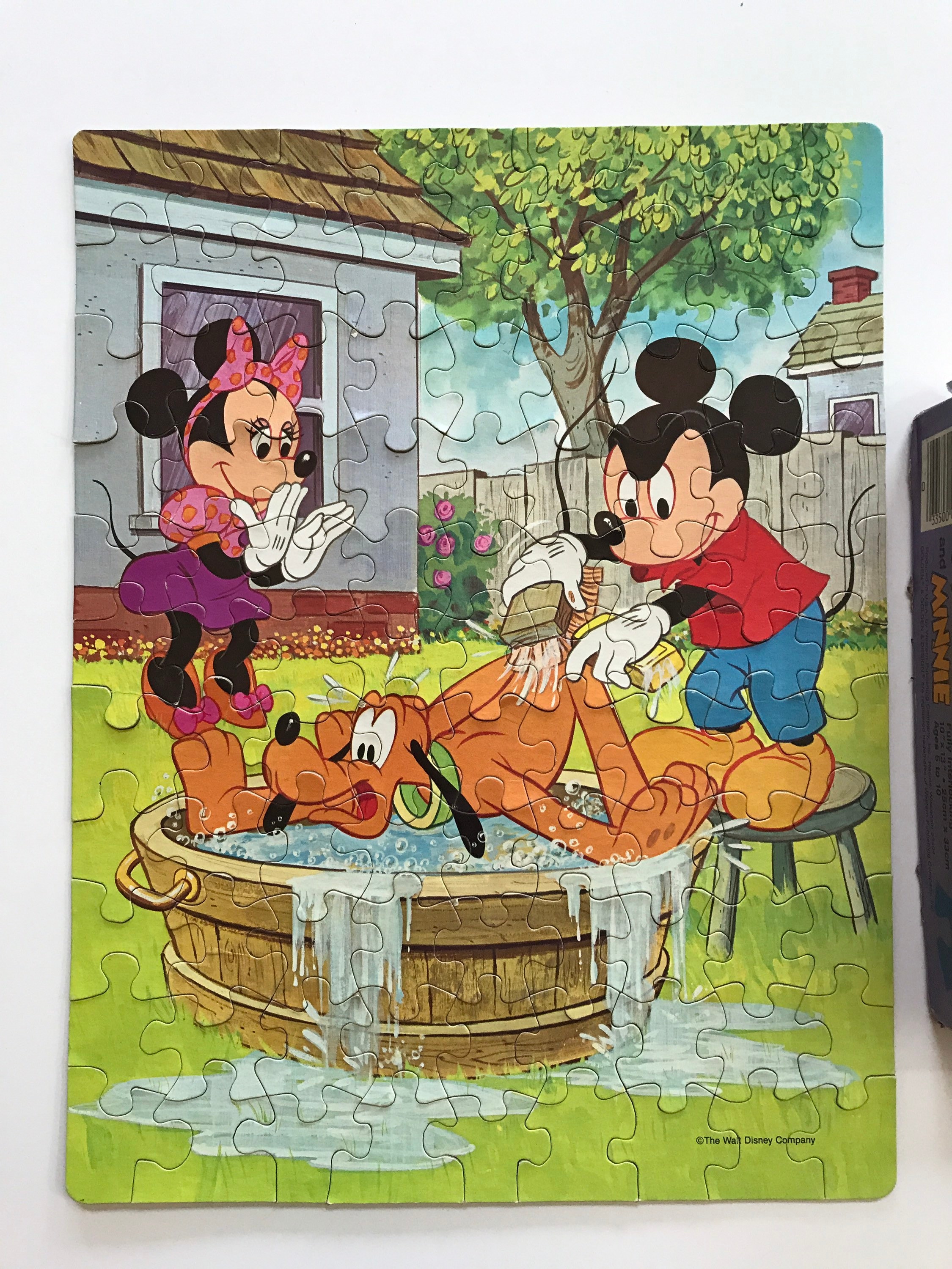 Walt Disney Mickey Mouse パズル ディズニー　ビンテージ Disney Mickey and Minnie Jigsaw Puzzle Kids Complete 99 Piece Made