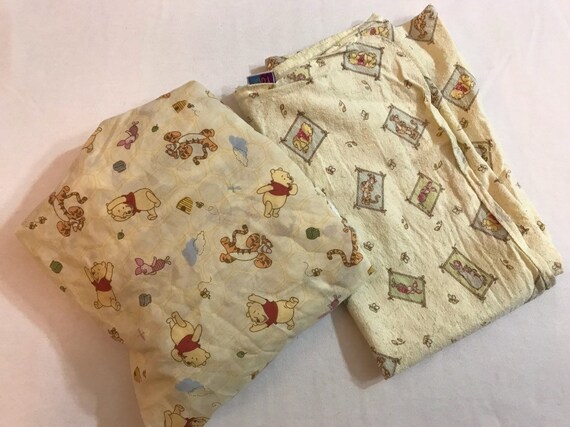 winnie the pooh fitted crib sheet