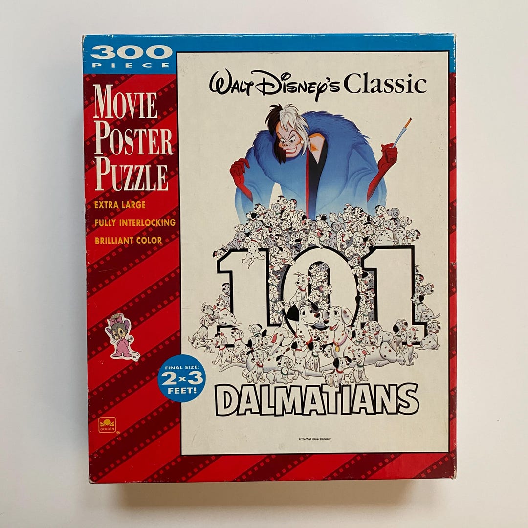 101 Dalmatians Giant Movie Poster Jigsaw Puzzle Floor Puzzle 300 Large ...