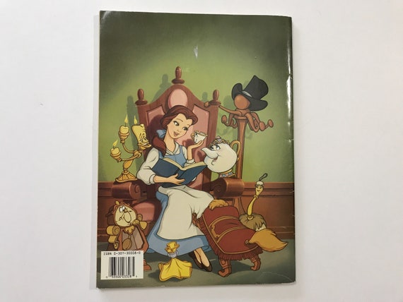 1991 Disney Beauty and the Beast Coloring Book Golden Giant Colouring Activity Book 90s Kids Children