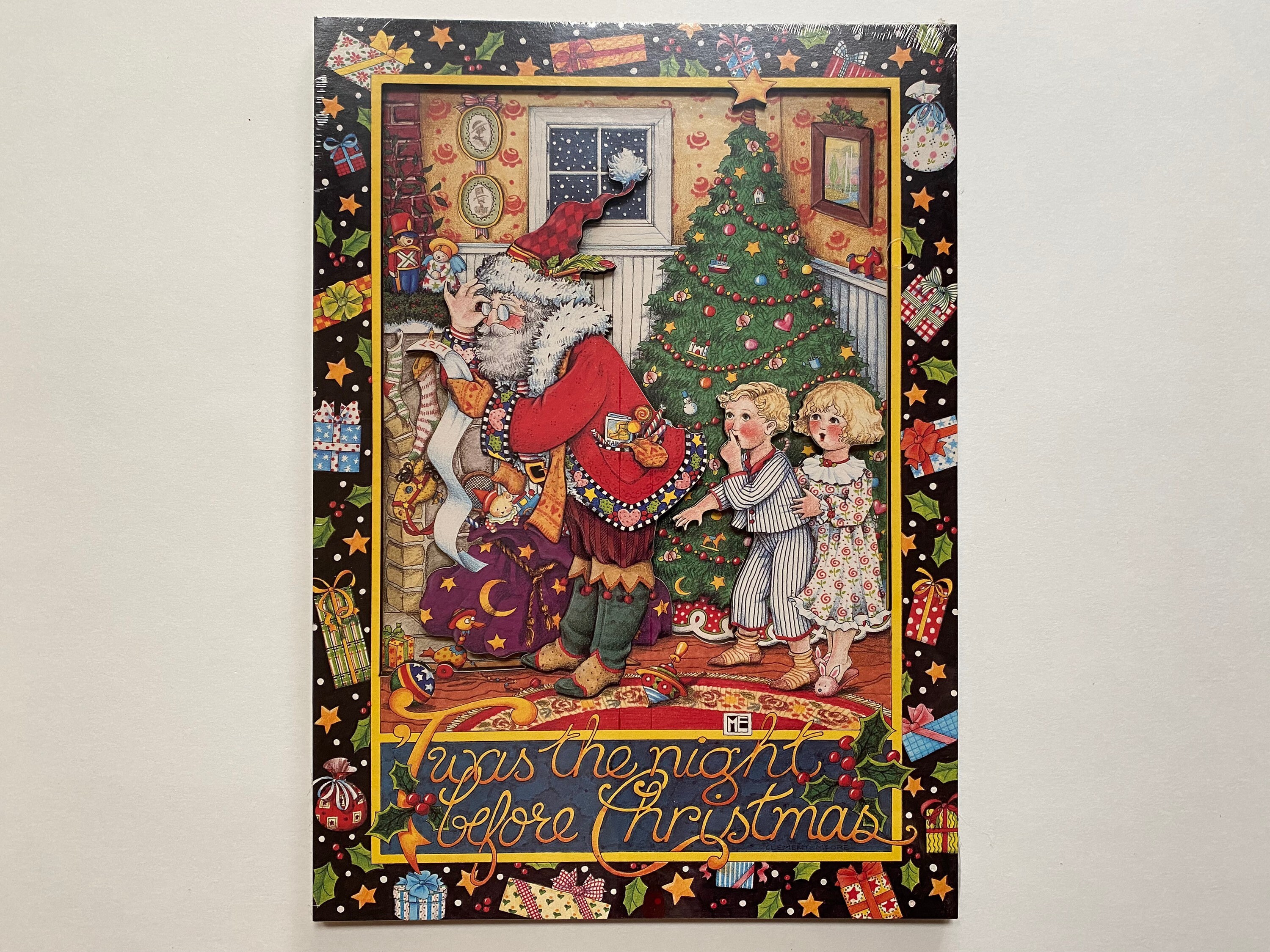 Mary Engelbreit Night Before Christmas Cards to Keep Plaque Wall