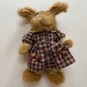 Boyd’s Bears Bunny Rabbit Plushie Stuffed Animal 90s Cottage Core