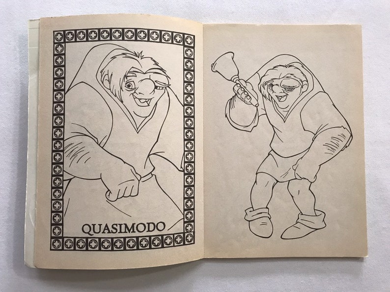 1996 Hunchback of Notre Dame Disney Coloring Colouring Book | Etsy