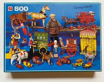 Vintage Antique Toys Puzzle Jumbo, 500 pièces, fabriqué aux Pays-Bas, COMPLET