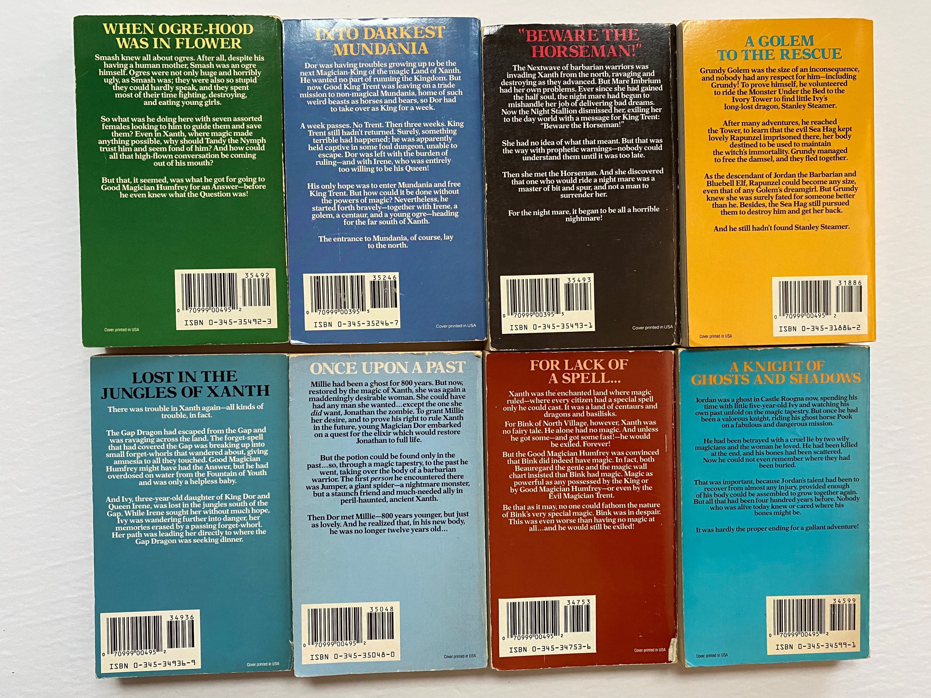 Xanth Covers Piers Anthony Chapter Books Lot Adventure Fantasy Novels 80s 90s Del ...