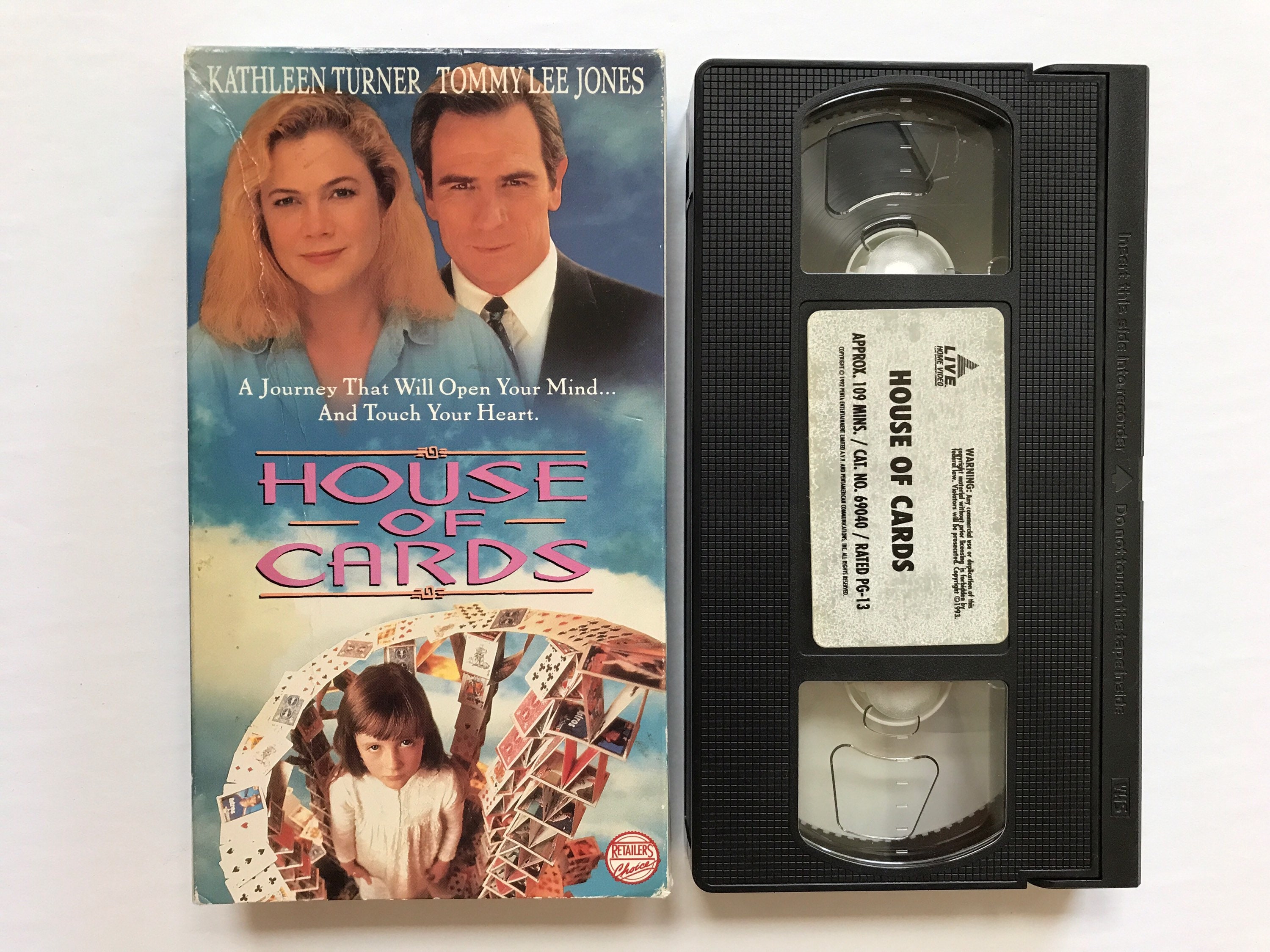 SALE 1993 House of Cards VHS Video Tape Film Movie Kathleen