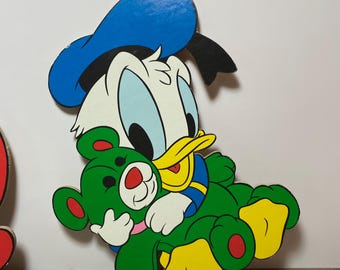 ディズニー ミッキーとドナルド ベビールーム 壁飾り 1990年代 - Etsy 日本