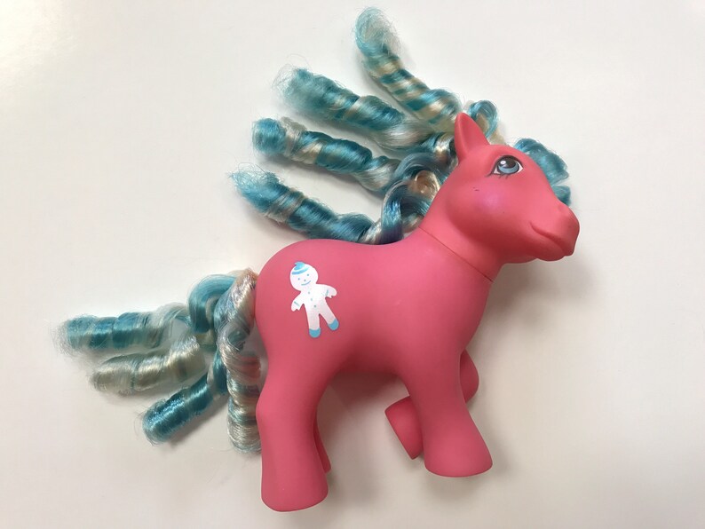 Molasses Candy Cane Pony My Little Pony Hasbro 1984 80s Pink Etsy