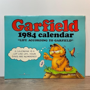 Vintage 1984 Garfield Calendar Life According to Garfield