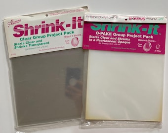 Shrink It Plastic Sheets for Crafts Aleenes Bakeable Plastic Charms Art