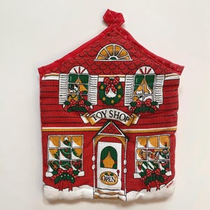 Christmas Toy Shop Pot Holder for Cooking Baking Kitchen Gift Xmas Holiday Decor