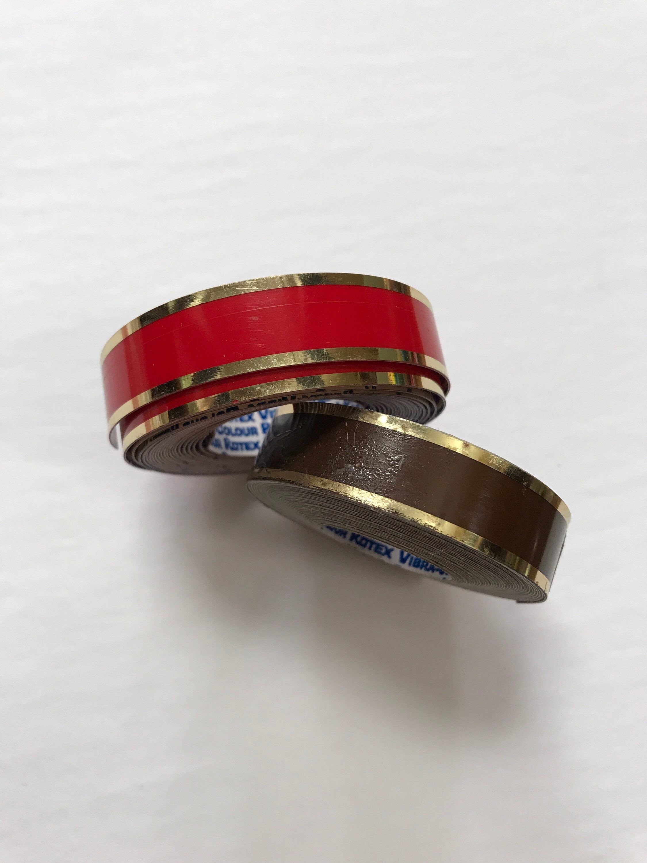 Vintage Rotex Label Maker Embossing Tape in Black Red and Gold Etsy
