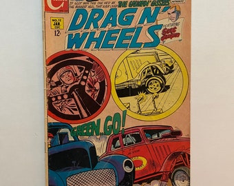 Drag n Wheels no 32 Comic Book Charlton Comics 1969