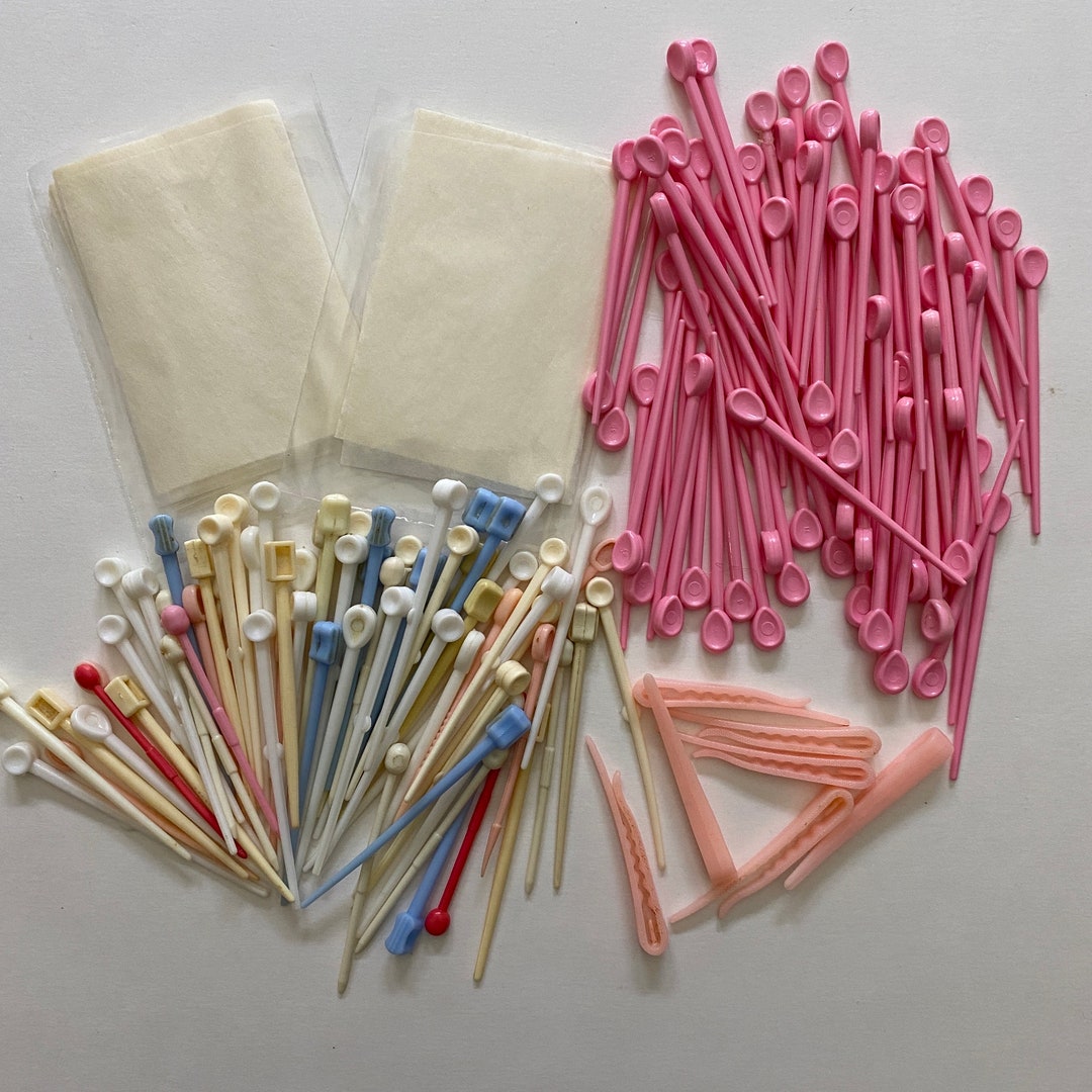 Hair Curler Pins Vintage LOT Roller Pins and Papers Etsy