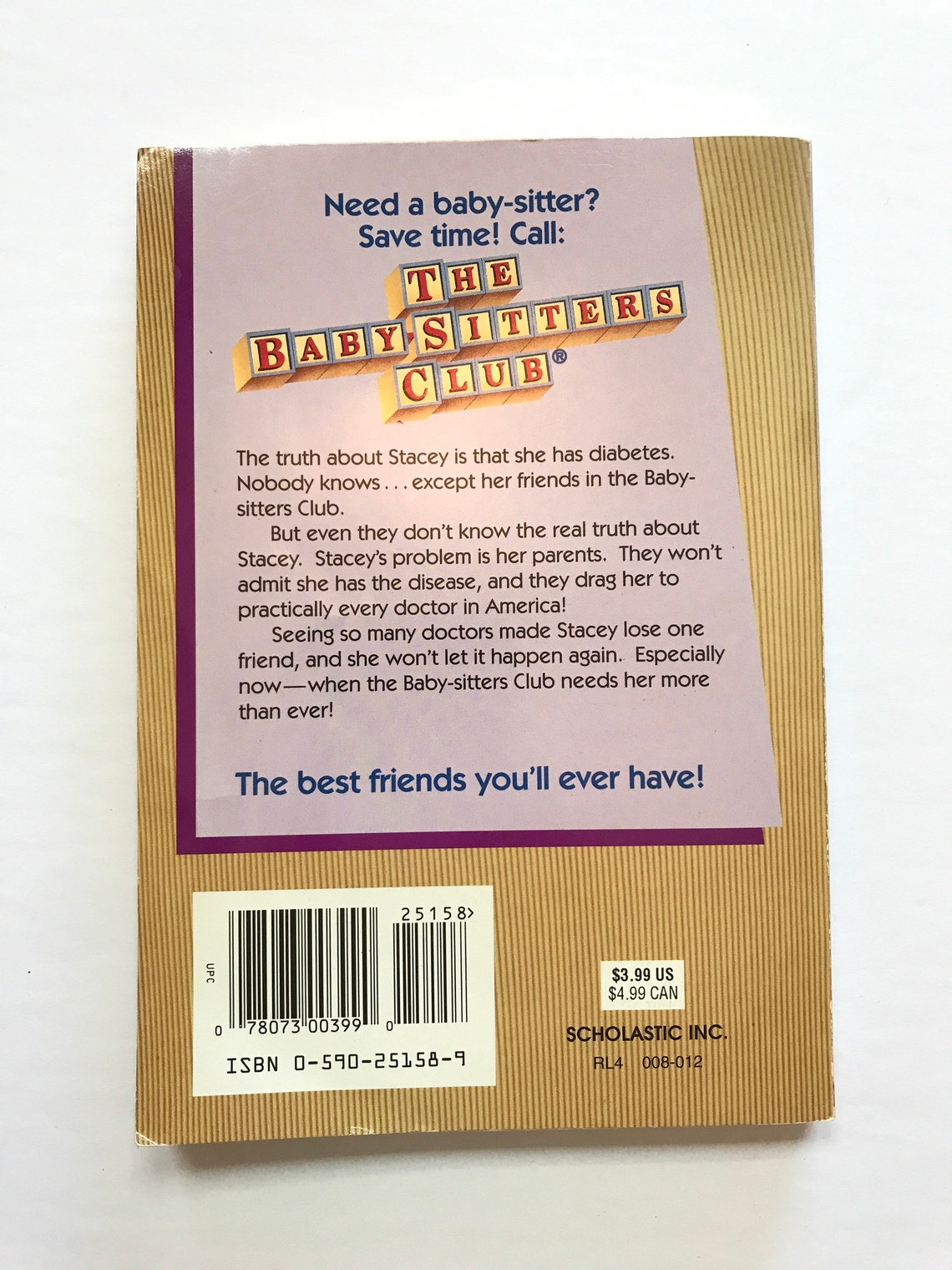 1990s the Babysitters Club Book Number 3 Kids Teens Young Etsy