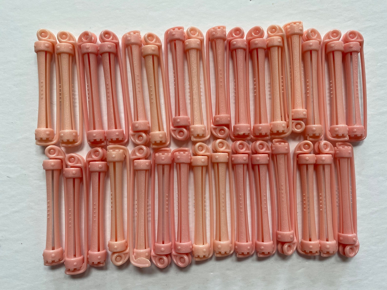 Vintage 70s Swing Arm Perm Rods Hair Perming Curlers Pink Etsy