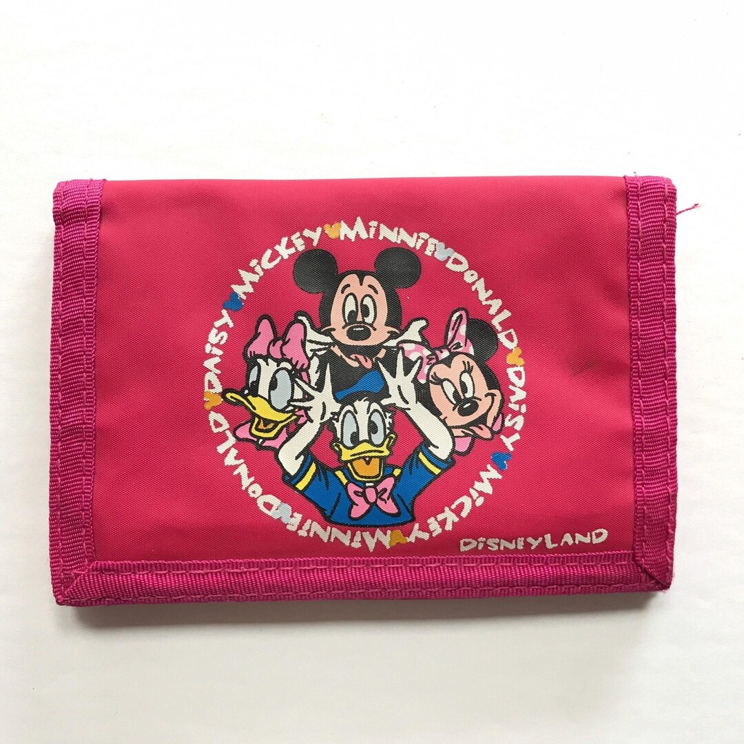 Petit Portefeuille Rose Mickey Et Minnie – Similicuir, Neuf Avec étiquettes