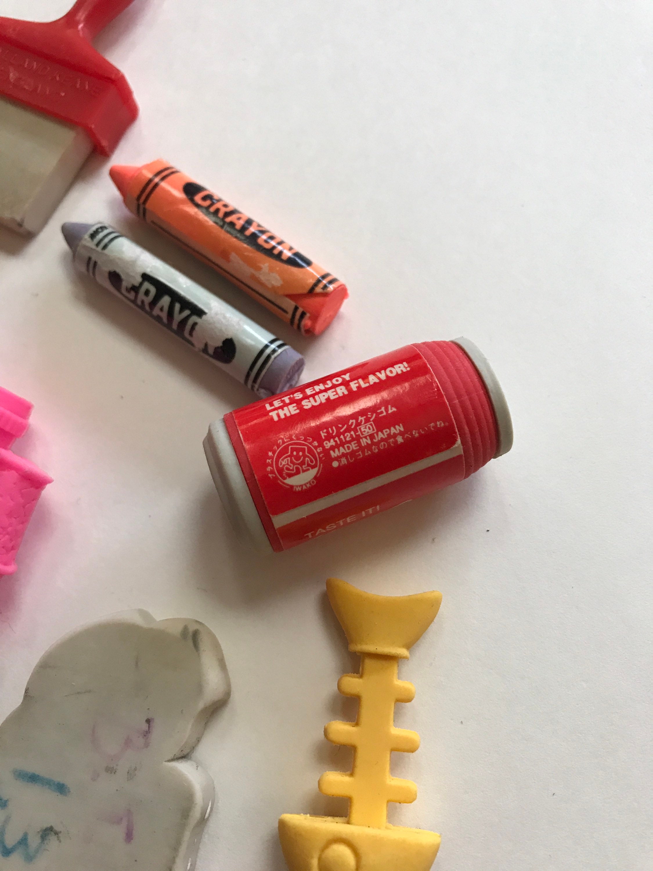 5 Gommes Rétractables Kawaii Pour Enfants - Animaux Mignons, Cadeau D'anniversaire, Goodies, Pochette Surprise