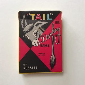 1950s Donkey Tail Playing Card Set by Russell Kids Game