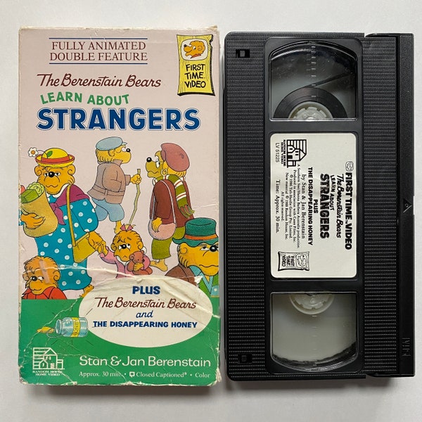 1990s VHS Video Tape The Berenstain Bears Tested Working Condition Preowned Kids Learn About Strangers