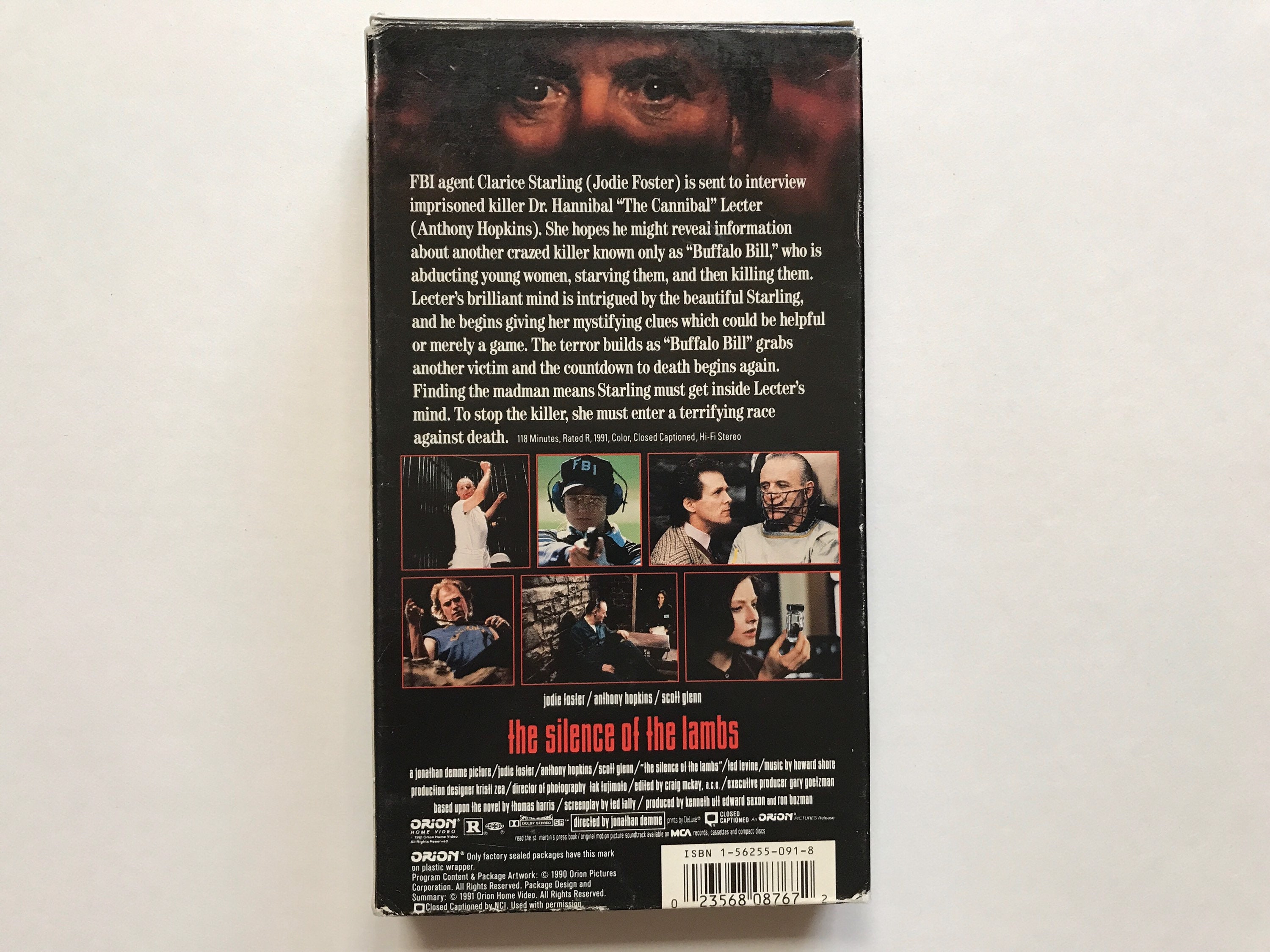 Vintage Silence of the Lambs VHS Video Tape Movie Full