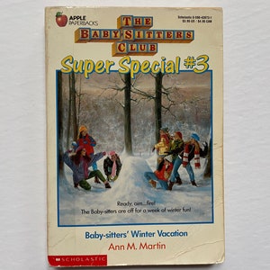 The Babysitters Club Super Special #3 Winter Vacation Paperback Chapter Book