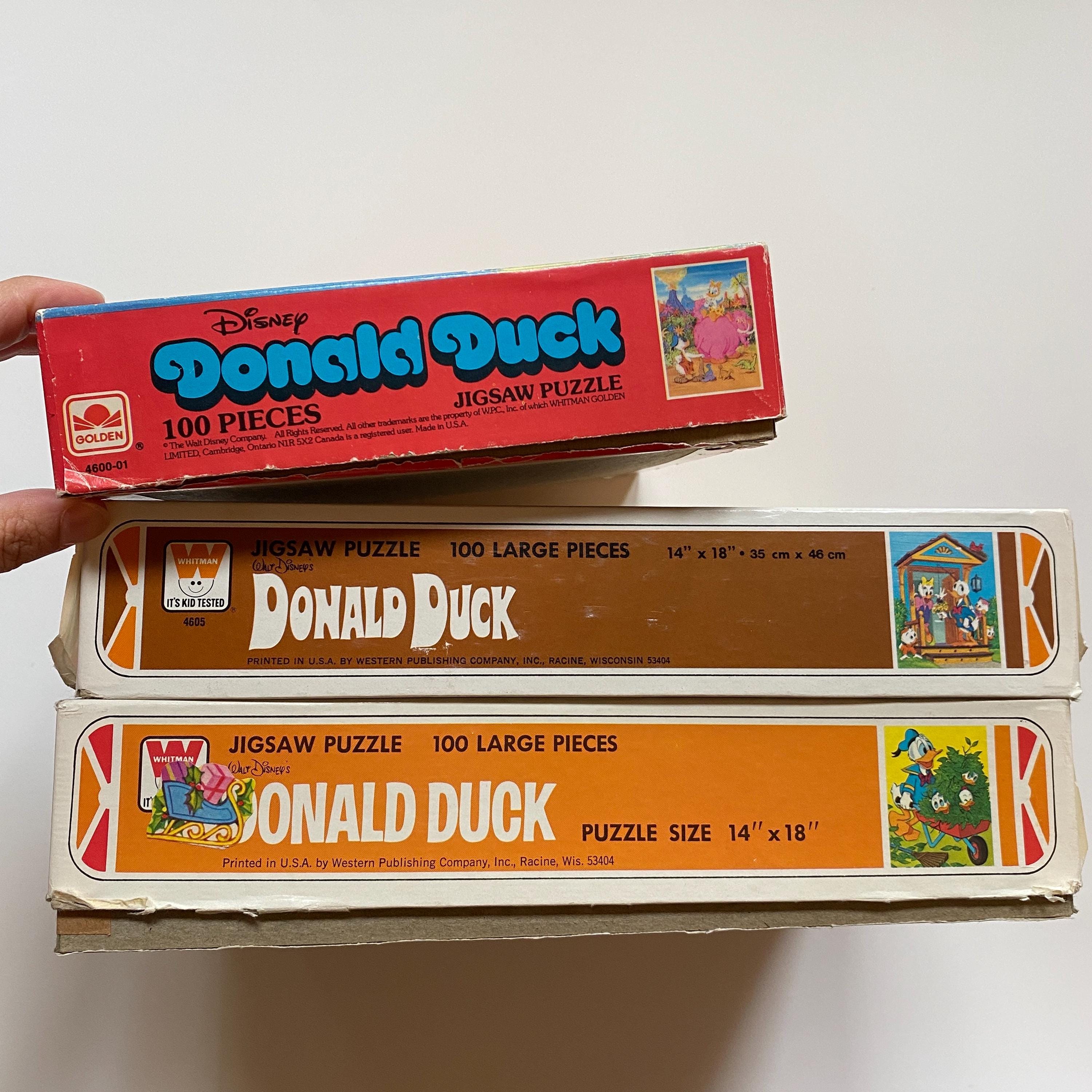 Disney Donald Duck Jigsaw Puzzles LOT Complete Game Night Toys - Etsy