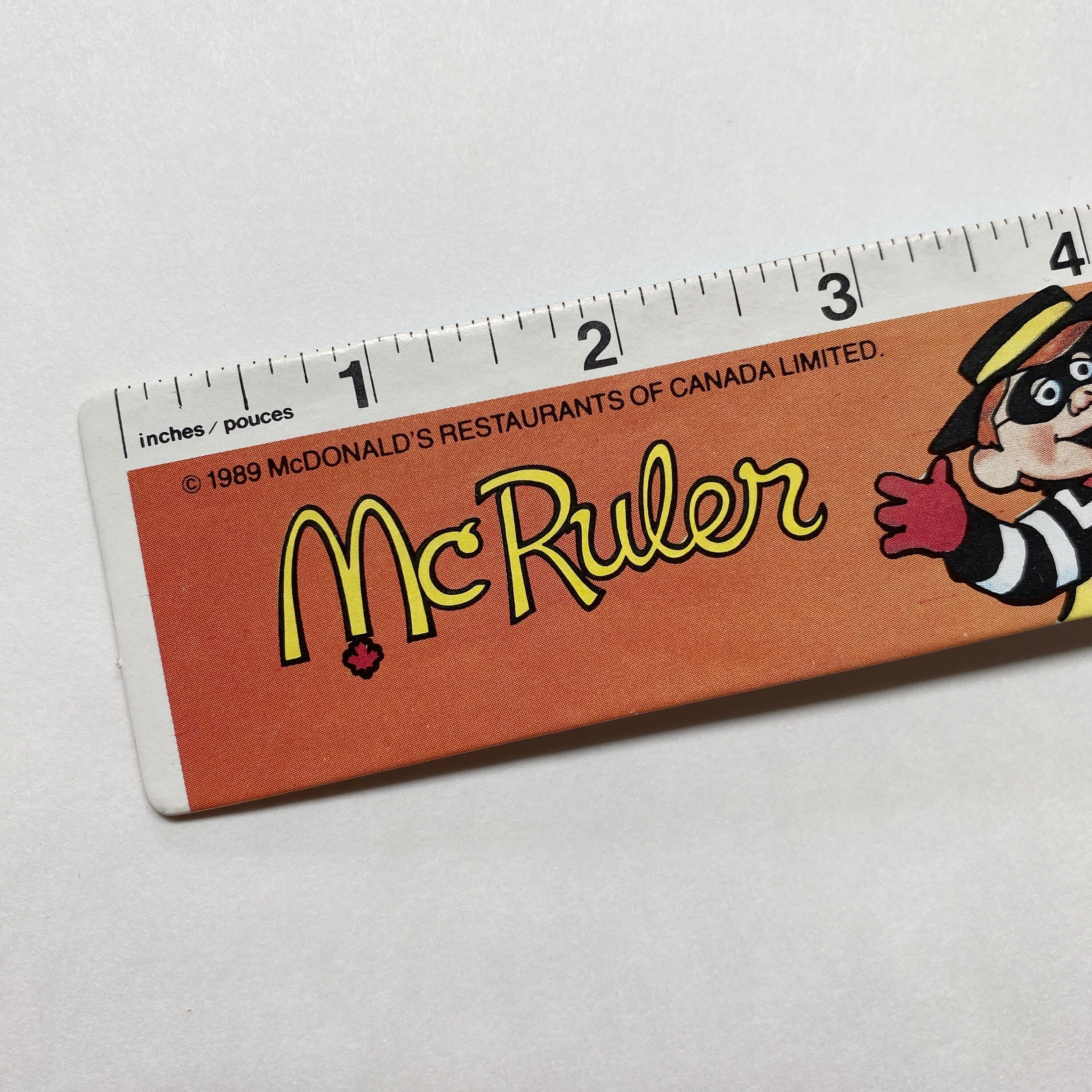 Canadian Micr Ruler Mc Ruler Mcdonalds Ruler USA 1987 Canadian Release RARE Mcruler - Etsy