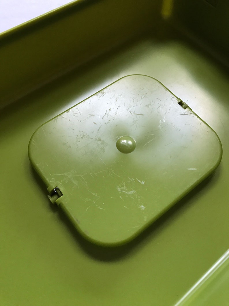 Vintage Sewing Box Wilson MFG Corp 1960s Plastic Avocado Green Etsy