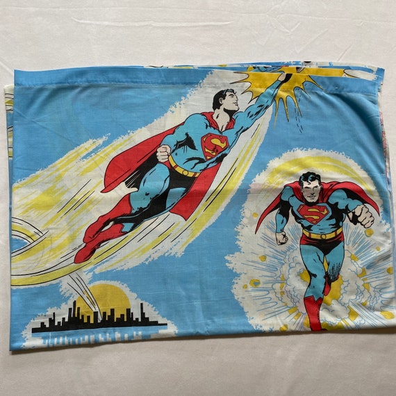 1978 DC Comics Superman Twin Flat Sheet 70s Kids Bedding - Etsy
