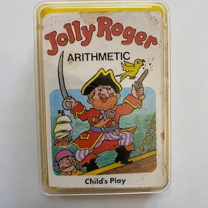 Cartes arithmétiques Jolly Roger par Childs Play 1985 Cartes mathématiques éducatives
