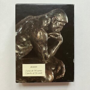 Jeu de cartes à jouer Auguste Rodin 2002 Le Penseur Le Baiser