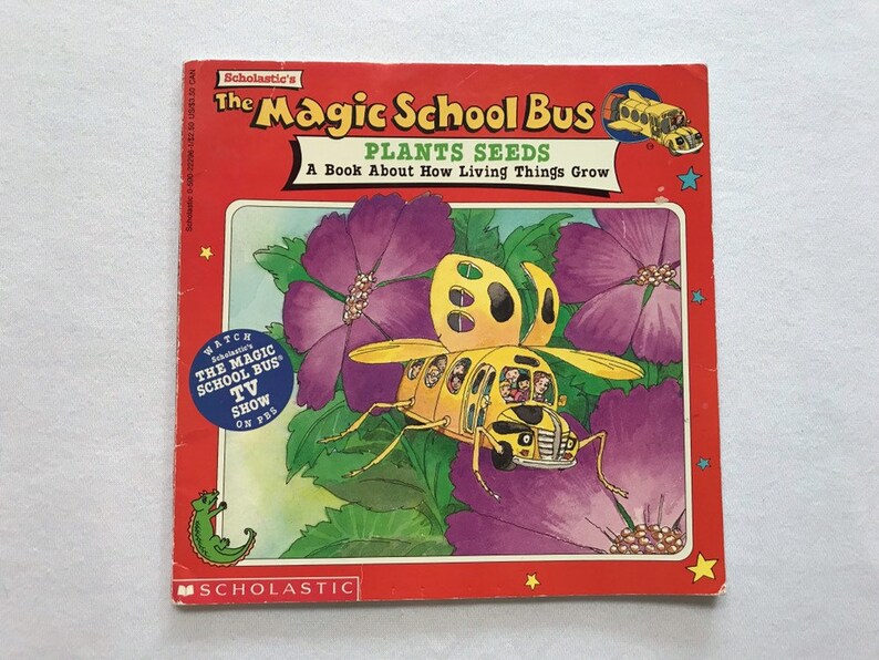1995 the Magic School Bus Plants Seeds Kids Picture Story Book Etsy