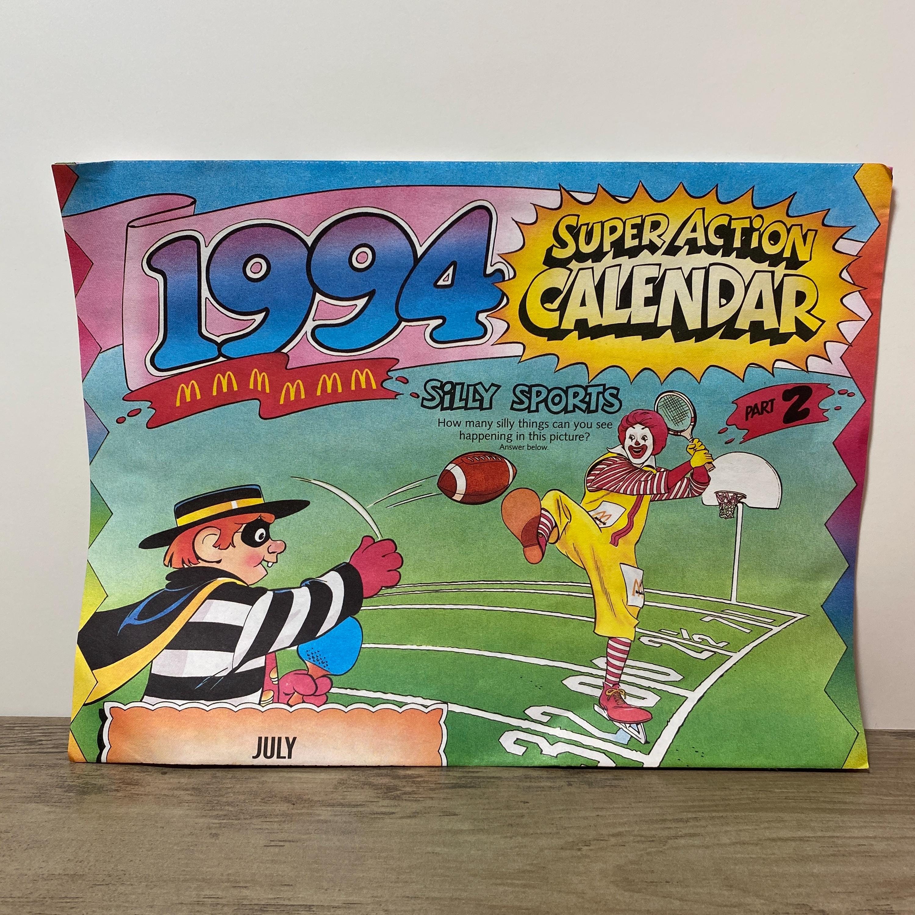 Mcdonalds Calendar - Etsy
