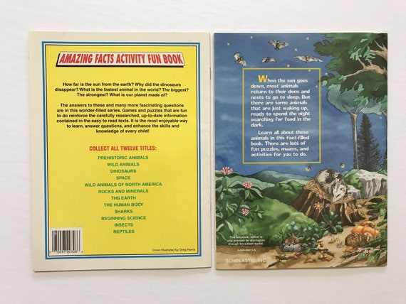 90s Animal Wildlife Color and Activity Books Wild Animals of - Etsy 90s Animal Wildlife Color and Activity Books Wild Animals of - Etsy