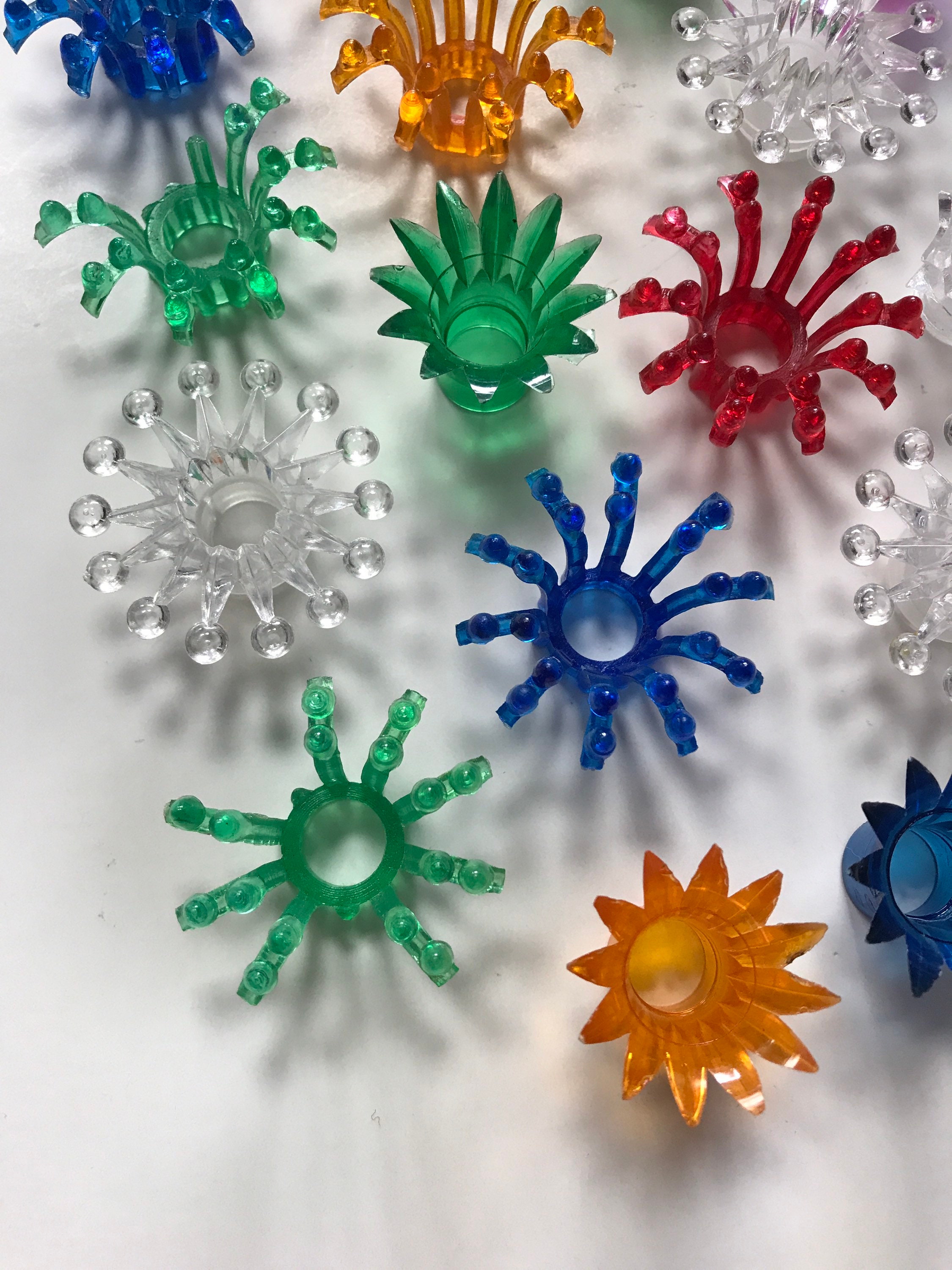 Vintage Plastic Christmas Light Reflectors Lot Retro Red Etsy