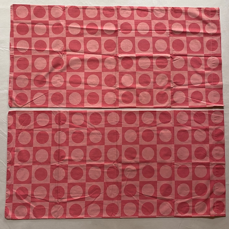 Body Pillowcases Pair Pink Geometric Circle Print Tex Made Bedding Sheet Change image 2