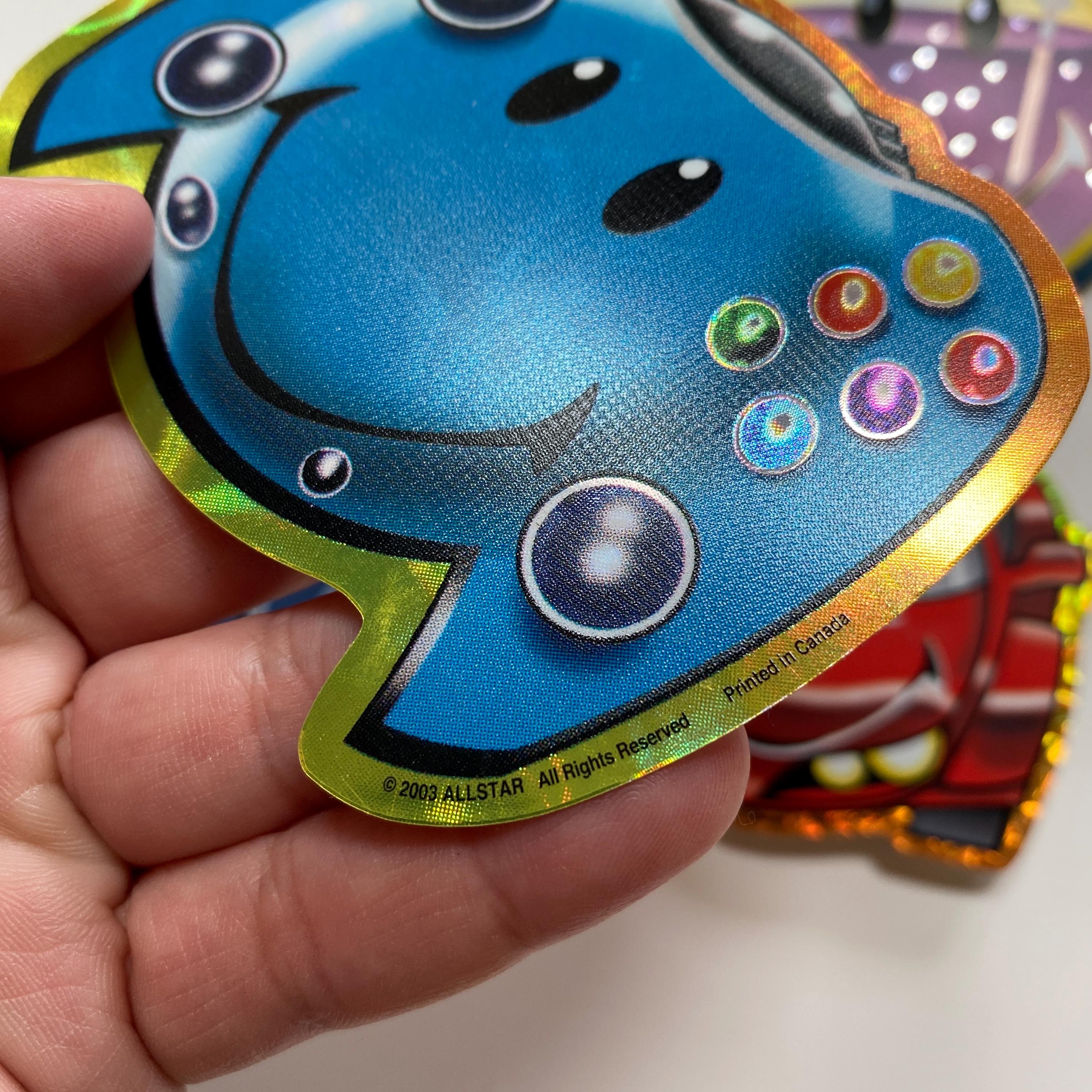 Y2K Smiley Vending Machine Stickers Happy Face Glittery Allstar