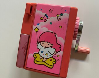 キキララ 鉛筆削り　1976 サンリオ　レトロ　リトルツインスターズ　未使用 サンリオレトロミニチュアチャーム2 リトルツインスターズ キキララ