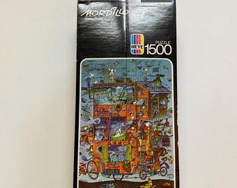 Mordillo Puzzle Easy Rider 1500 Pieces COMPLETE 1981 HEYE 8807