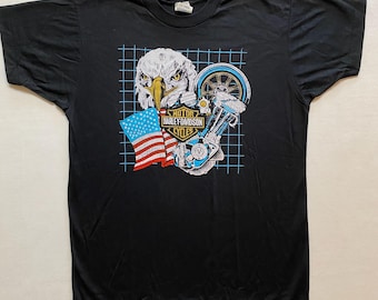 ヴィンテージ ハーレーダビッドソン イーグル Tシャツ 1980年代