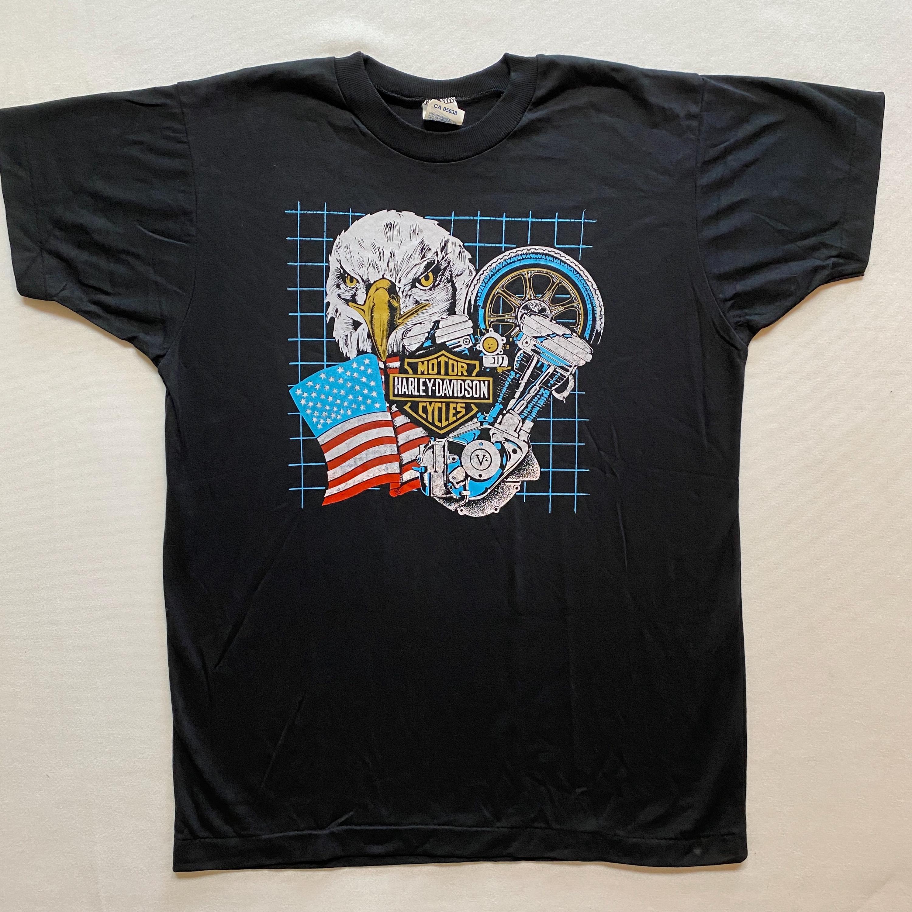 ヴィンテージ ハーレーダビッドソン イーグル Tシャツ 1980年代