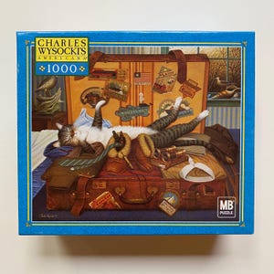 Charles Wysocki Americana Jigsaw Puzzle Mabel the Stowaway Made in USA 1000 Piece Complete 2003