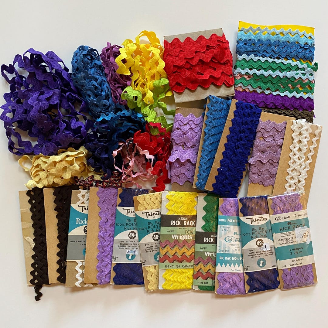 Vintage Ric Rac Decorative Trim LOT Sewing Crafting Supply Supplies - Etsy