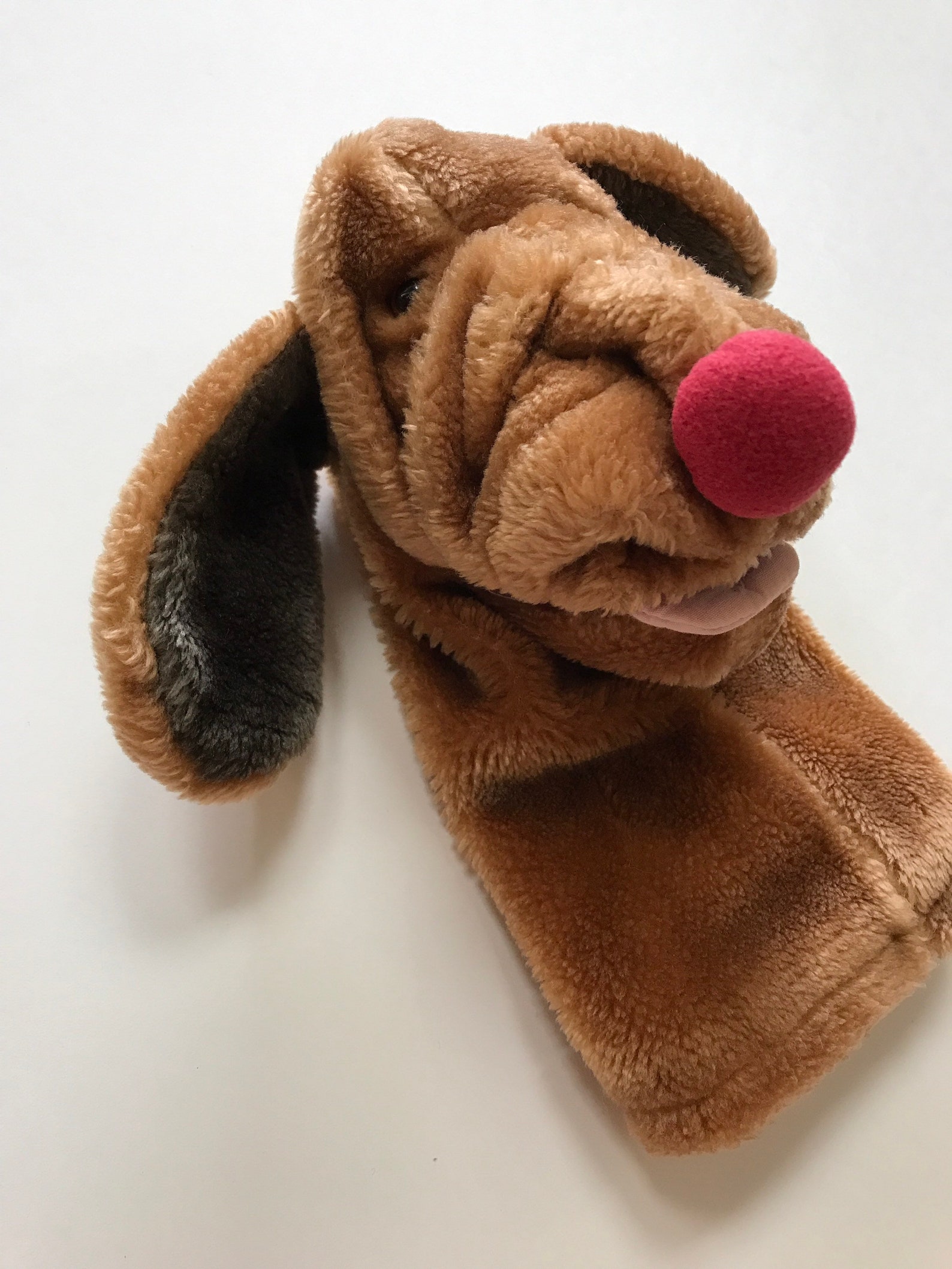 wrinkles dog puppet
